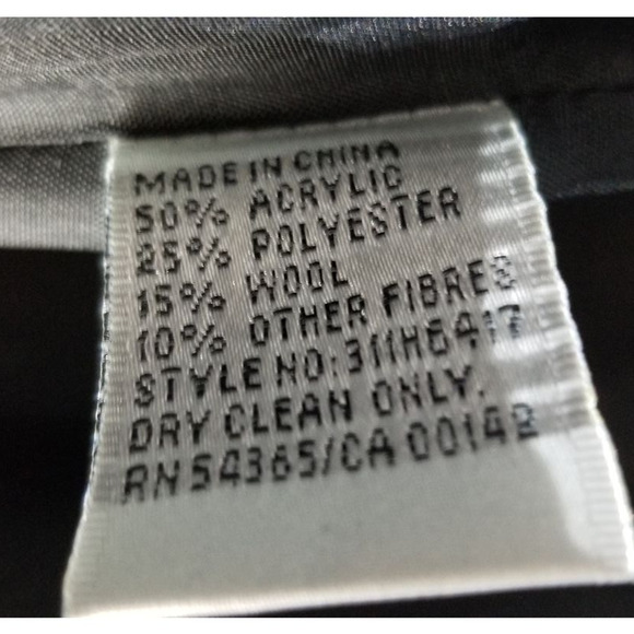 Nygard Collection Wool Blend Houndstooth Black/Pink/Cream Women's Jacket 14 - Picture 7 of 11